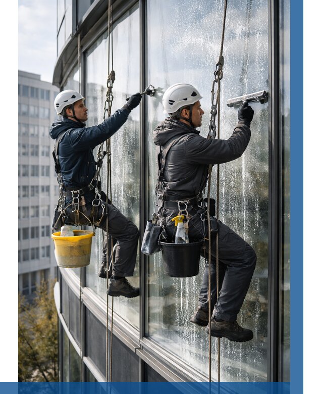 Мойка панорамных окон в Реутове от 364 р. заказать у ВЫСОТНИК-Ртв