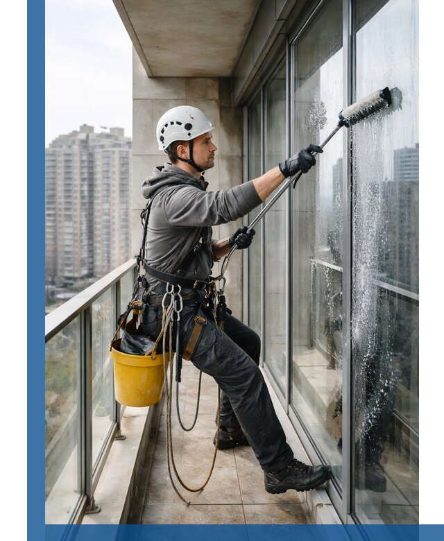 Профессиональная мойка балконного остекления в Реутове