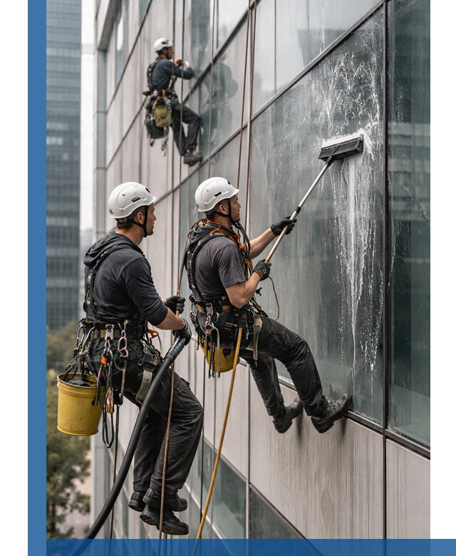 Профессиональная высотная мойка фасадов зданий в Реутове