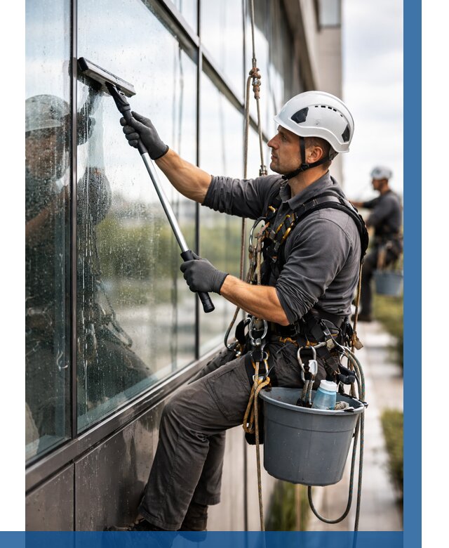 Мойка стеклянных фасадов в Реутове от 208 р. | ВЫСОТНИК-Ртв