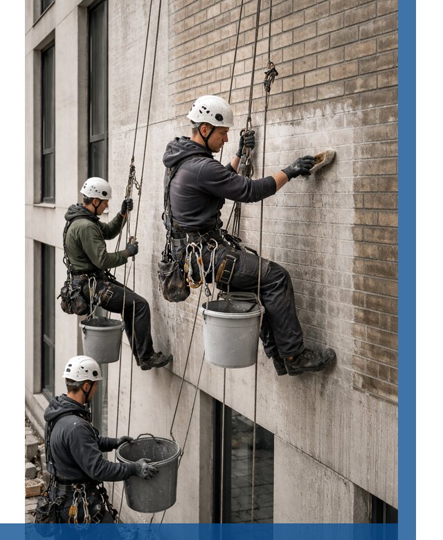 Удаление высолов с фасада в Реутове от 260 р. | ВЫСОТНИК-Ртв