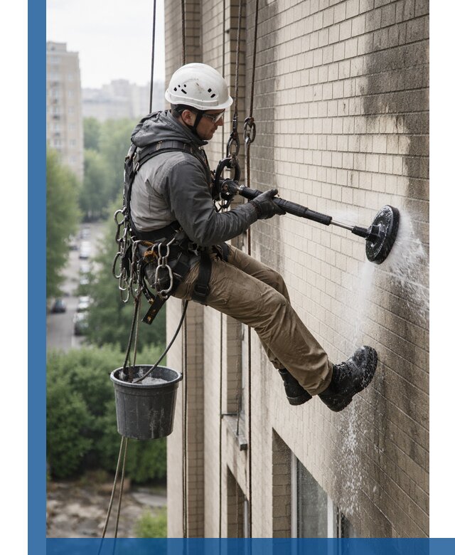 Очистка фасада от копоти в Реутове профессионально и безопасно