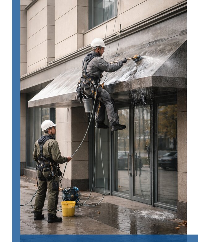 Профессиональная мойка козырьков и навесов в Реутове