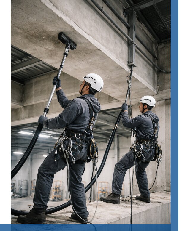 Обеспыливание потолочных конструкций в Реутове от 260 р. |ВЫСОТНИК-Ртв