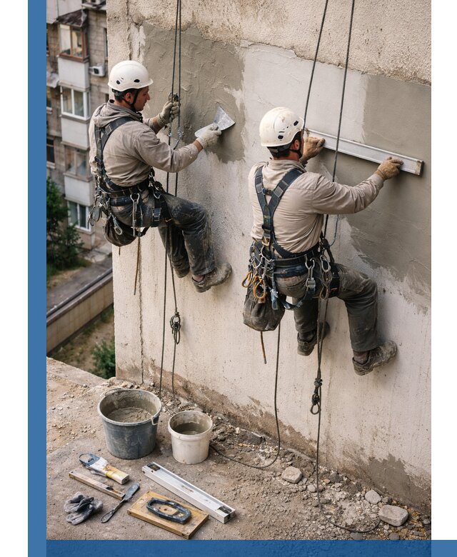 Комплексный ремонт штукатурного фасада с гарантией в Реутове