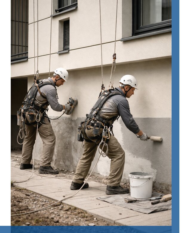 Окраска цоколя здания в Реутове от 468 р. под ключ | ВЫСОТНИК-Ртв