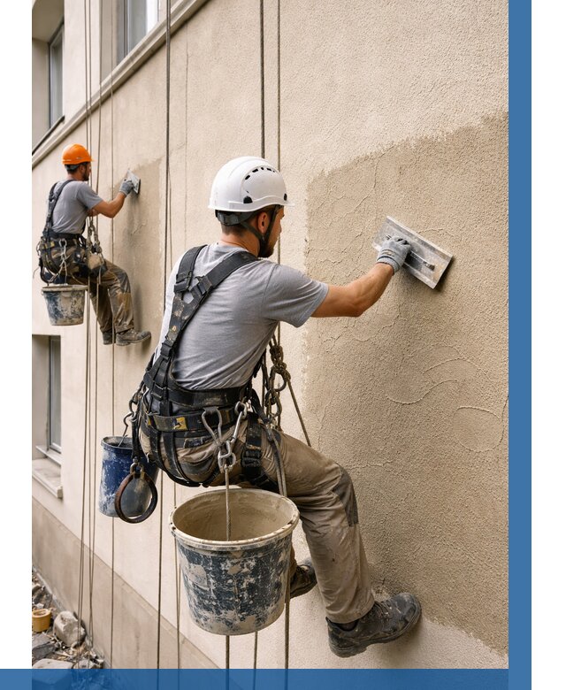 Декоративная штукатурка фасада в Реутове от 1249 р. | ВЫСОТНИК-Ртв