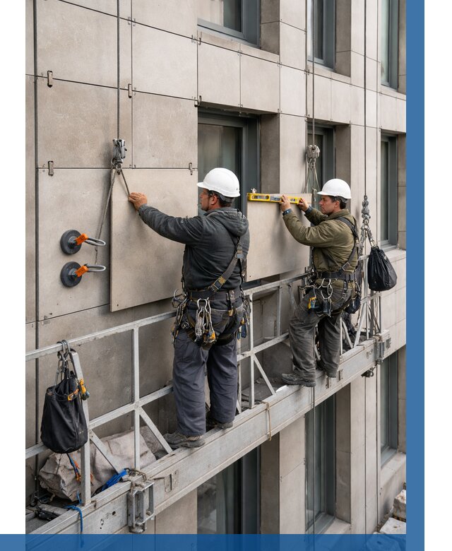 Монтаж керамогранита на фасад в Реутове от 2602 р. | ВЫСОТНИК-Ртв