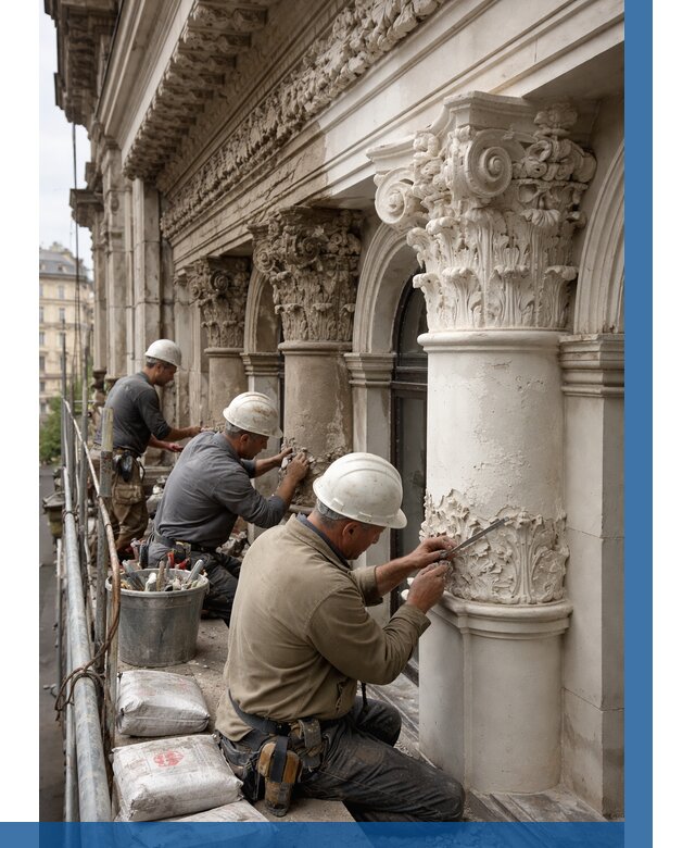 Реставрация фасадной лепнины в Реутове от 2602 р. | ВЫСОТНИК-Ртв