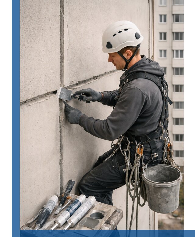 Ремонт межпанельных швов в Реутове герметизация и восстановление