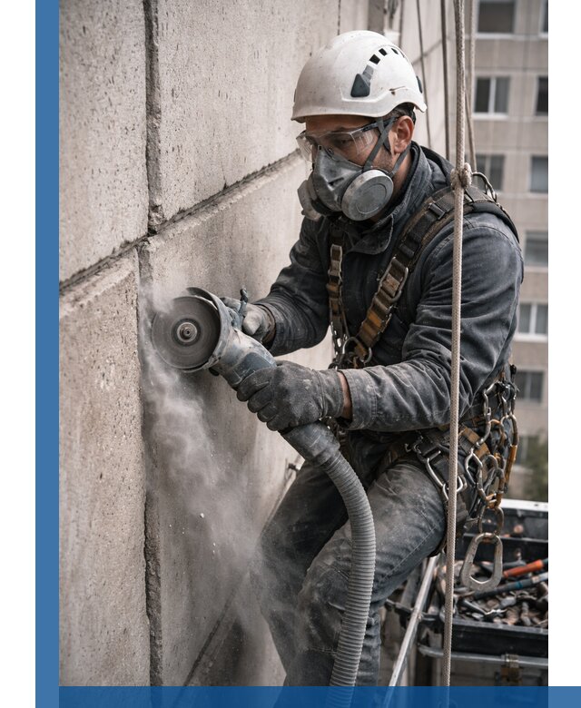 Штробление межпанельных швов в Реутове качественно и быстро