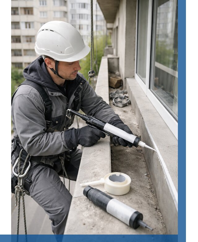 Герметизация швов лоджии в Реутове от 4683 р. | ВЫСОТНИК-Ртв