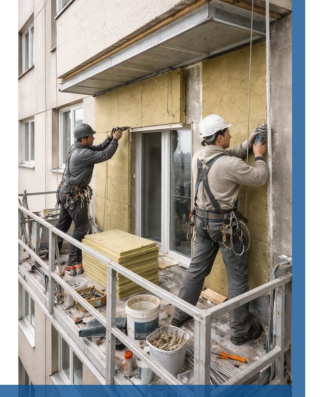 Утепление балкона снаружи в Реутове от 1665 р. под ключ ВЫСОТНИК-Ртв