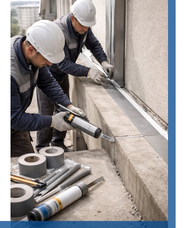 Герметизация примыкания балкона в Реутове от 4683 р. | ВЫСОТНИК-Ртв