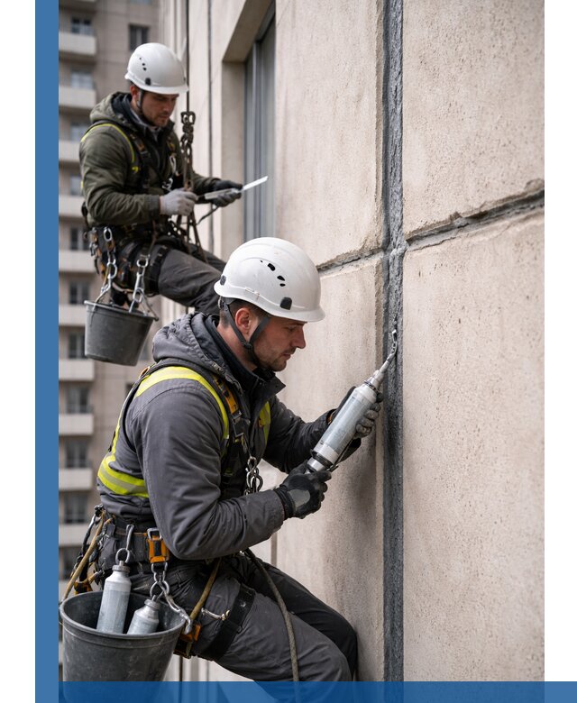 Герметизация деформационных швов фасада в Реутове качественно