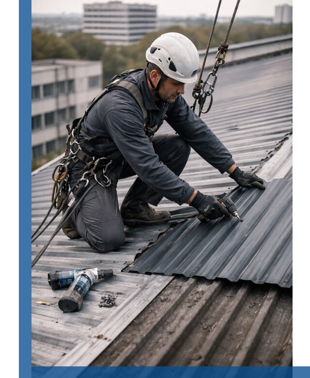 Ремонт профнастила на кровле в Реутове, работы под ключ