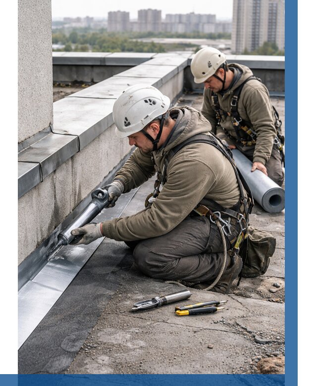 Ремонт кровельных примыканий в Реутове от 1249 р. | ВЫСОТНИК-Ртв