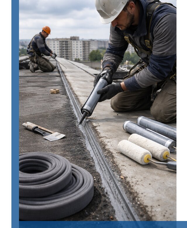 Герметизация швов кровли в Реутове с гарантией герметичности