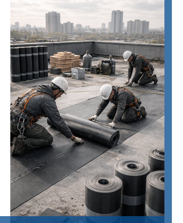 Монтаж мягкой кровли под ключ в Реутове от 468 р. | ВЫСОТНИК-Ртв