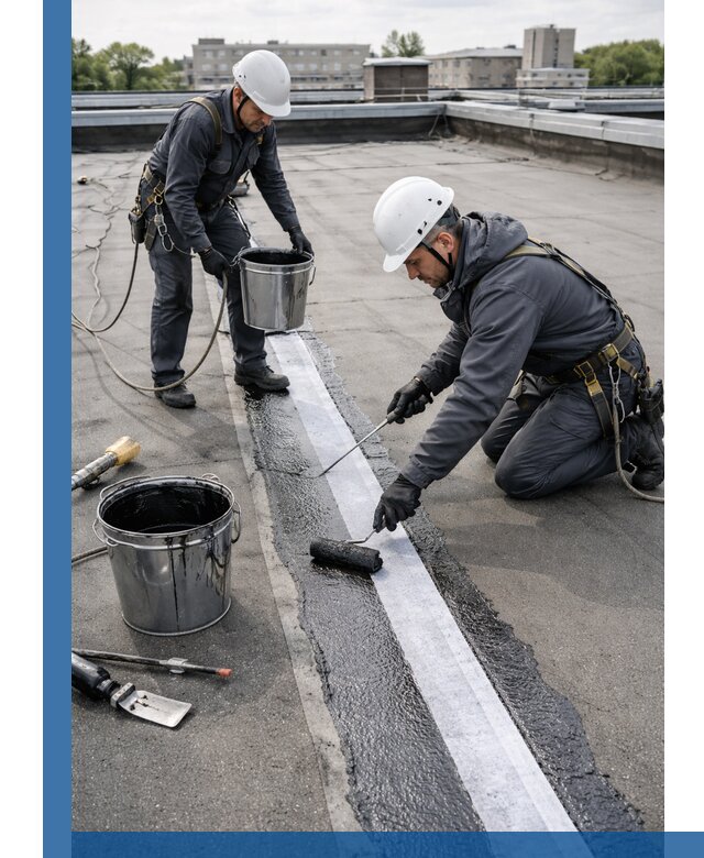 Гидроизоляция кровли мастикой в Реутове надежная защита