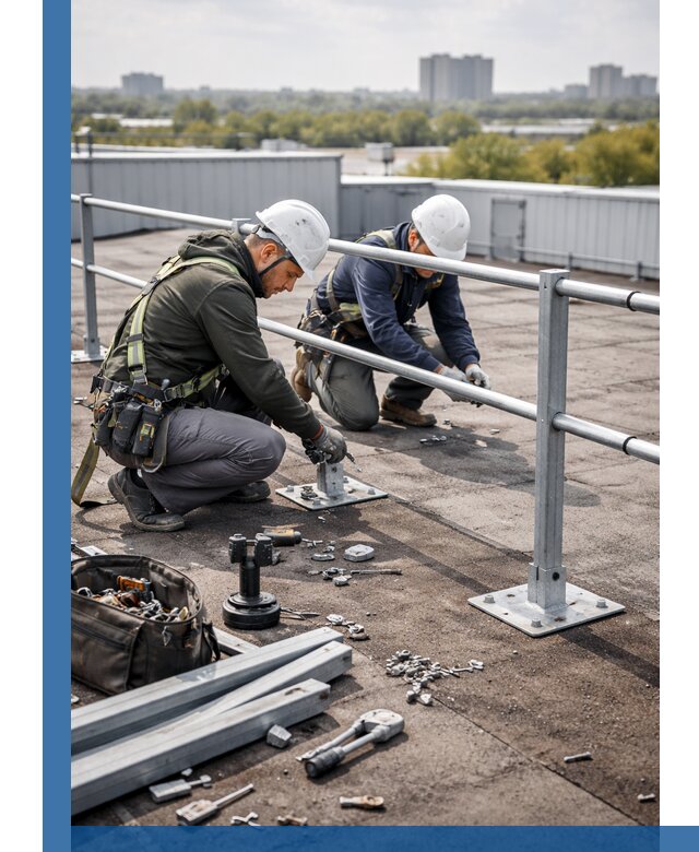 Монтаж кровельного ограждения в Реутове под ключ с гарантией