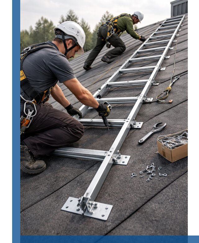 Профессиональный монтаж кровельной лестницы в Реутове под ключ