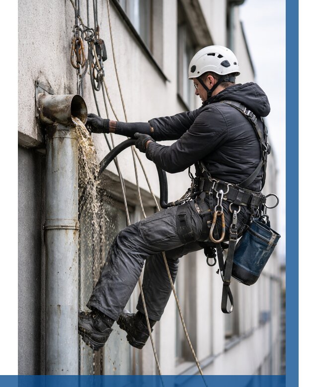 Прочистка водосточных труб в Реутове от 3642 р. | ВЫСОТНИК-Ртв