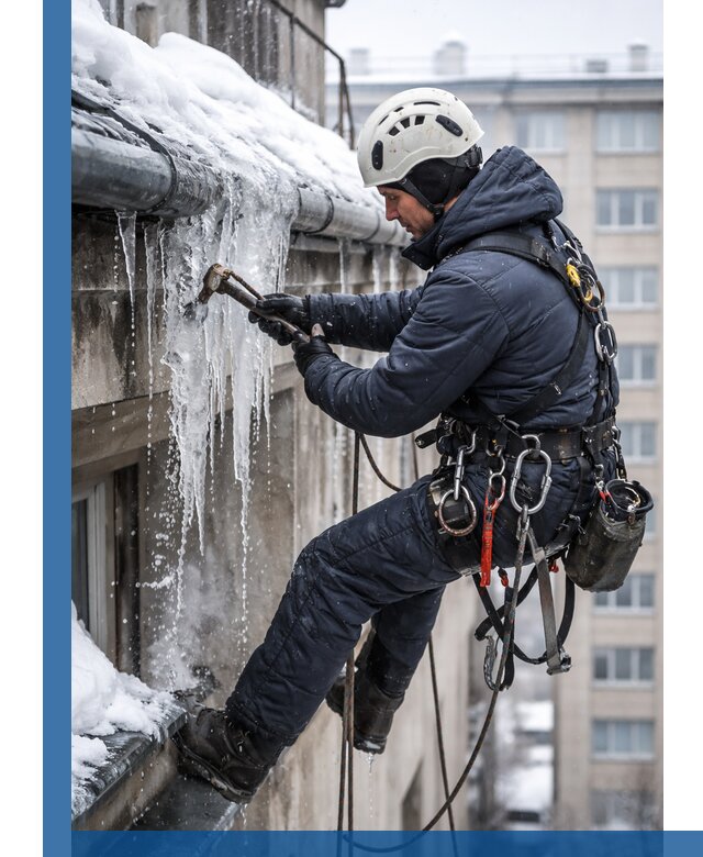 Удаление наледи и чистка водостоков в Реутове оперативно и безопасно