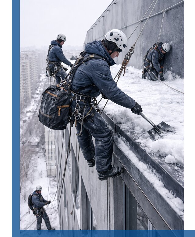 Абонентское обслуживание кровли зимой в Реутове регулярный уход