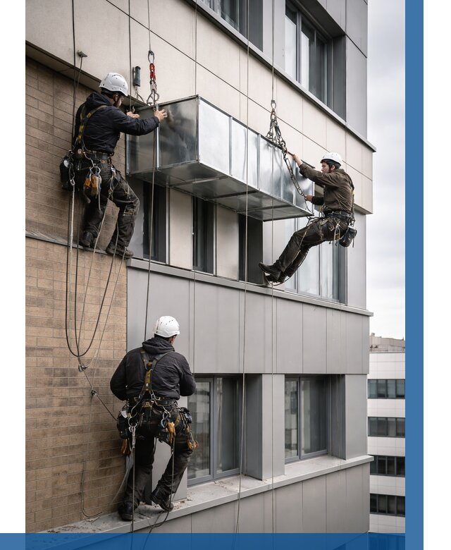 Монтаж воздуховодов на фасаде в Реутове от 1561 р. | ВЫСОТНИК-Ртв