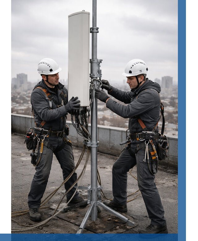 Монтаж антенн связи на крыше в Реутове от 8846 р. | ВЫСОТНИК-Ртв