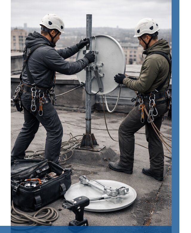 Демонтаж антенн на крыше в Реутове от 4683 р. | ВЫСОТНИК-Ртв