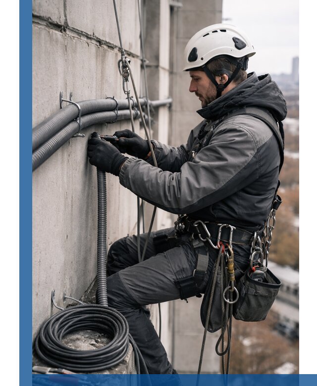 Профессиональный монтаж гофры для кабеля в Реутове с гарантией