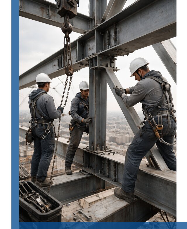 Профессиональный монтаж металлоконструкций на высоте в Реутове