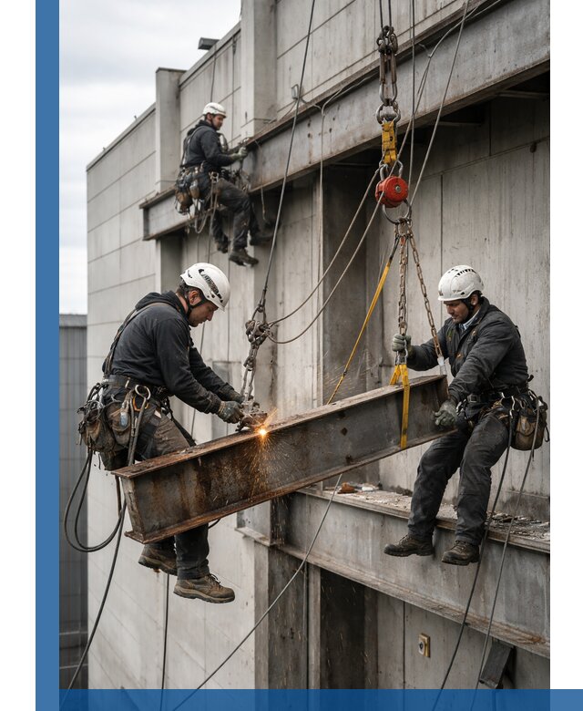 Демонтаж металлоконструкций на высоте в Реутове под ключ