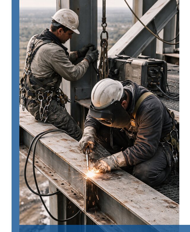 Высотные сварочные работы в Реутове для промышленных объектов