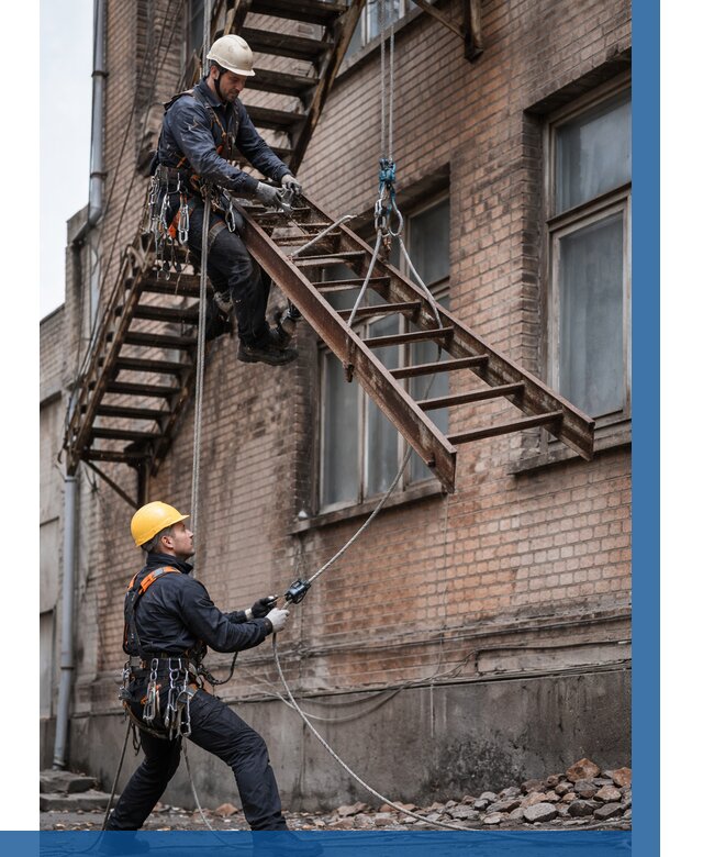 Демонтаж пожарной лестницы в Реутове от 12488 р. | ВЫСОТНИК-Ртв