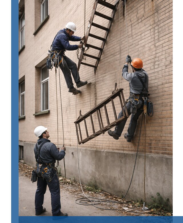 Демонтаж пожарной лестницы в Реутове быстро и безопасно