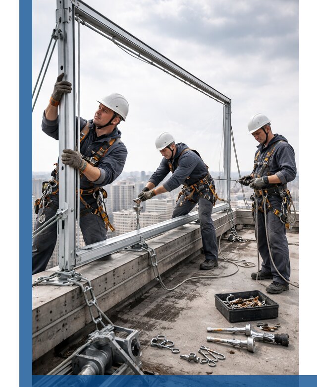 Монтаж крышных рекламных конструкций под ключ в Реутове