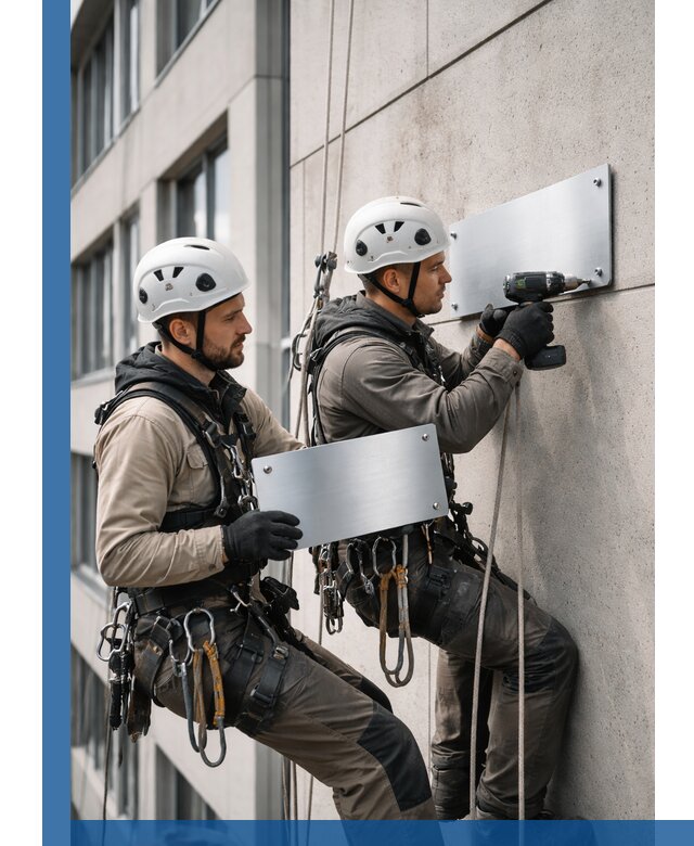 Монтаж табличек и указателей в Реутове для зданий и сооружений