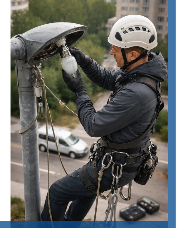 Замена ламп на высоте в Реутове от 2602 р. | ВЫСОТНИК-Ртв