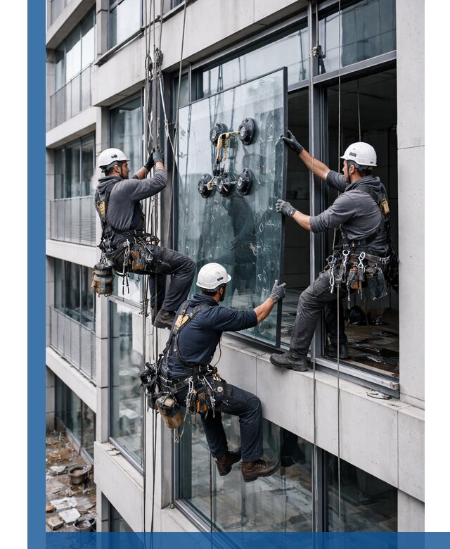 Фасадное остекление и монтаж витражей зданий в Реутове под ключ