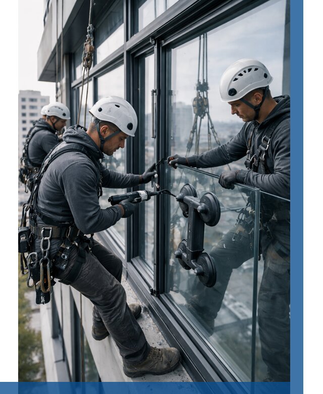 Витражное остекление зданий в Реутове от 3642 р. | ВЫСОТНИК-Ртв