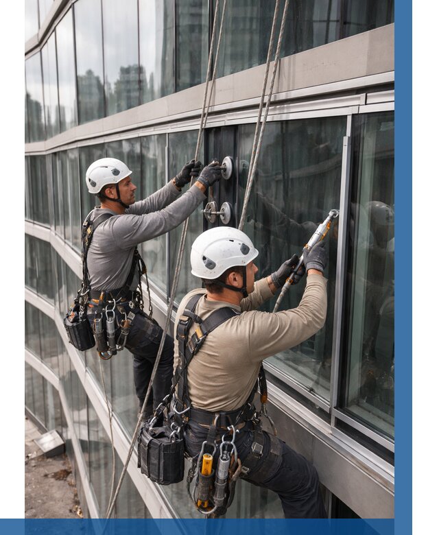 Радиусное остекление фасада в Реутове от 12488 р. | ВЫСОТНИК-Ртв