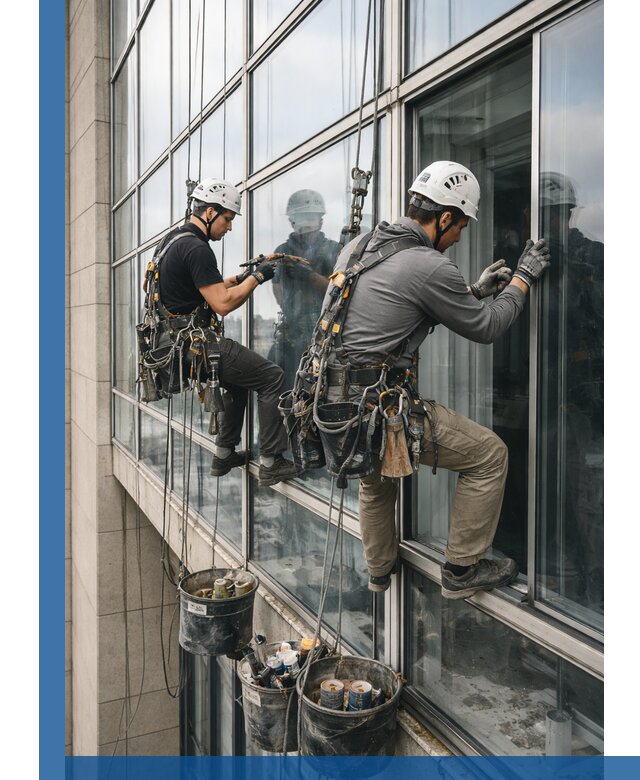 Ремонт витражных конструкций и фасадного остекления в Реутове