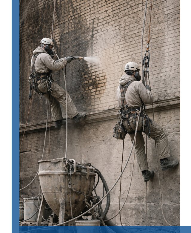 Пескоструйная очистка фасадов в Реутове профессионально