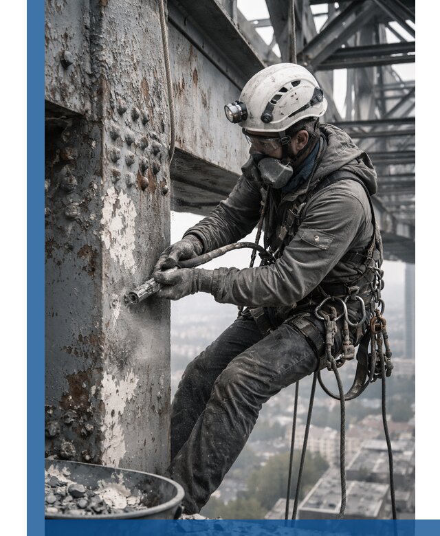 Удаление старой краски с металлических конструкций в Реутове