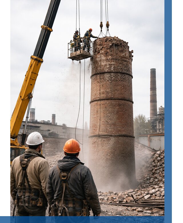 Демонтаж дымовой трубы в Реутове от 93663 р. | ВЫСОТНИК-Ртв, смета