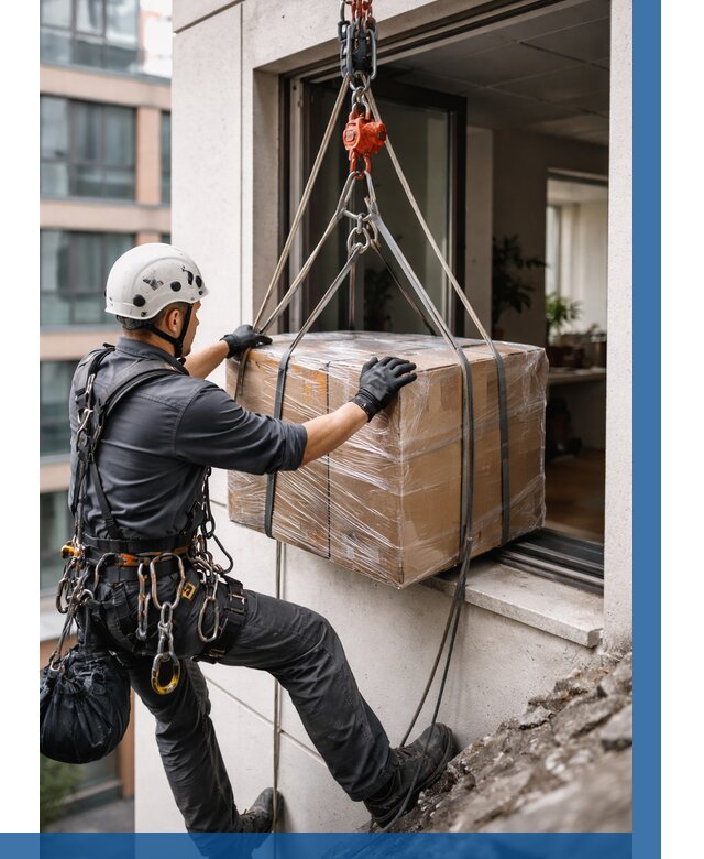 Подъем груза через окно в Реутове от 4683 р. | ВЫСОТНИК-Ртв