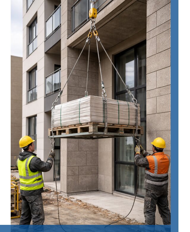 Подъем керамогранита на этаж в Реутове от 3642 р. | ВЫСОТНИК-Ртв